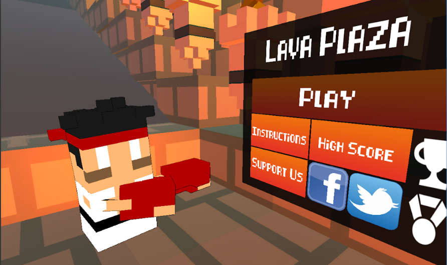 Title Screen of Lava Plaza