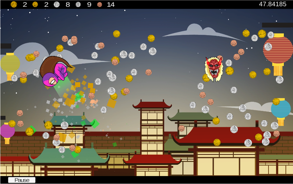 Gameplay of Ninja Coin Collector